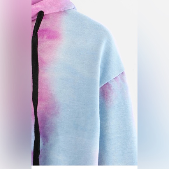 TIE DYED JOGGERS & CROPPED SWEATSHIRT SET - Picture 4 of 13